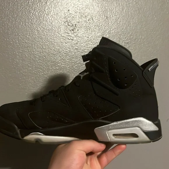 Jordan retro 6 chrome 125 Sz 4-13 Nike Air Jordan 6 Retro Metallic Silver Black Chrome  main image 3